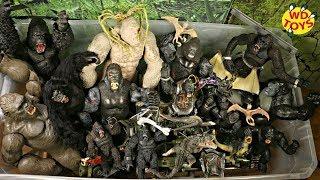 GIANT BOX KING KONG SKULL ISLAND TOYS!! New 50 Gallon Box Surprise Toys  Rampage Movie & Kong