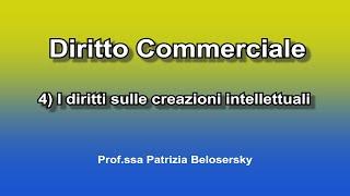 I diritti sulle creazioni intellettuali