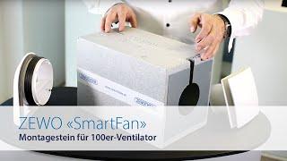 ZEWOTHERM | Dezentrale Lüftung | ZEWO »SmartFan« – Montagestein für 100er-Ventilator