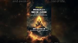神性就在你之內，覺醒才是人生的目的#shorts#靈性成長 #唯識 #心靈覺醒 #放下執著 #內在自由#神性#全部生命#意識提升#心流 #佛性 #靜心 #開悟 ##覺 #修行 #人生真相 #宇宙法則