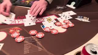 High limit blackjack red rock Las Vegas (each chip is 5K) , betting 10k per hand #vegas #gambling