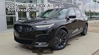 2025 Acura MDX A-Spec | TRIM BREAKDOWN | West Side Acura in Edmonton Alberta