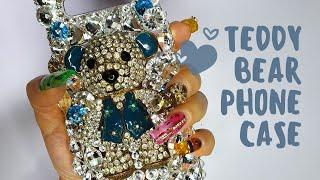 갤럭시S10플러스  테디베어(Teddy Bear case) 스와로브스키 핸드폰케이스만들기Handmade swarovski celluar phone case Galaxy