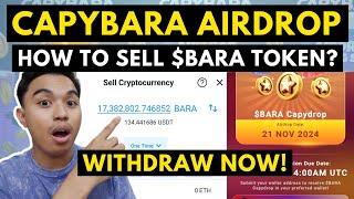 CAPYBARA AIRDROP WITHDRAWAL I HOW TO SELL CAPYBARA TOKEN? HOW TO WITHDRAW CAPYBARA NATION TOKEN?