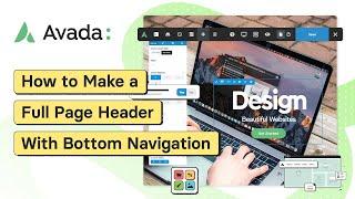 How to Make a Full Page Header With Bottom Navigation