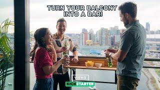 Turn your balcony into a bar with the Views Balcony Bar 'Mini'