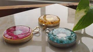 Epoxy resin tutorial / The idea of ​​making a resin necklace /