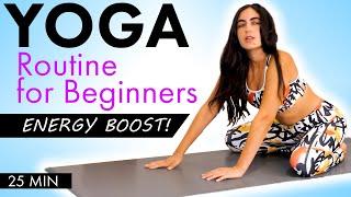 Why are you so Tired? Yoga Routine For Beginners ENERGY BOOST! with Rachel Katz | Gentle Flow