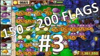 Plants vs Zombies Survival Endless 150-200 Flags