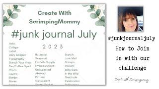 Join our junk journal July collaboration challenge