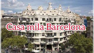 casa Mila barcelona Building Tour La pedrera Apartments built by Antoni Gaudi Spain