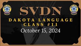 SVDN - Dakota Language Class 11