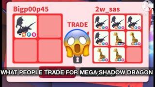 What people trade for mega neon shadow dragon (adopt me)