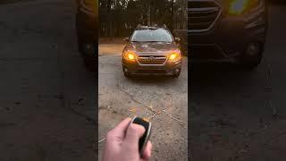 How to remote/keyfob start your Subaru #subaru #subaruoutback #car #remotestart #carstart