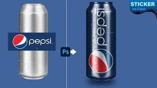 Mockup Photoshop Tutorial | How to Put label on bottle in Photoshop