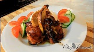 Lemon, Honey & Ginger Chicken Served With Plain Rice & Salad | Recipes By Chef Ricardo