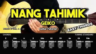 Nang Tahimik  - Geiko | Easy Guitar Chords Tutorial For Beginners (CHORDS & LYRICS) #guitarlesson