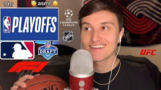 ASMR Whispering ALL About Sports Until YOU Fall Asleep  (1 hour whisper ramble)