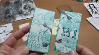 HSN Diamond Press Never ending stamp and die, Anna Griffin wildflower meadow stamps, let's make it