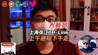 上海张江高科技企业普遍裁员，TPlink裁撤整个WiFi部门，上午通知下午走～