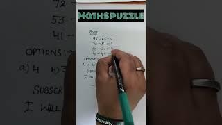 Maths Puzzle|| Brain Teaser#shortsfeed #ytshorts#trending #mentalmaths #kr k dikhao@Sunny edu7