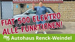 Erklärung aller Funktionen des Fiat 500 Elektro - Tutorial, How-To, Einführung, Kurzanleitung