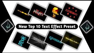 Top 10 Text Animation Preset|Emoji Text Effect Alightmotion EditingText Effect PresetKhushboo Tech