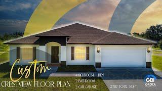 The Top Custom Luxury Home Builder - Custom Crestview Floor Plan in Fort Pierce by Groza Builders