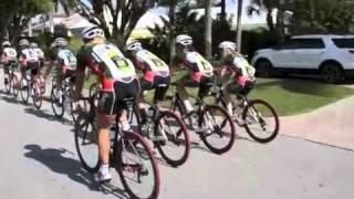 Colavita Women's Pro Cycling Team on a group ride in Boca Raton, Florida