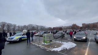 Autokorso als Protest gegen Corona Regeln