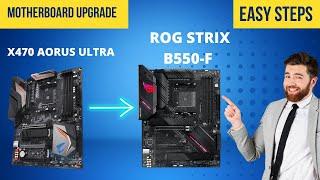 How to Correctly Upgrade Or Swap Gaming PC Motherboard | From X470 To ASUS B550