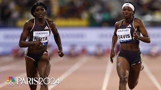 Tamari Davis vs. Daryll Neita duel decided by .01 seconds at Doha Diamond League | NBC Sports