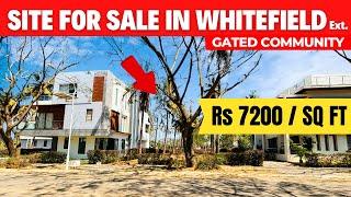 SITE for Sale in Whitefield Varthur Just Rs 7200 / sq ft  60ft Road Gated community Plot for sale