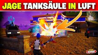 Jage eine Tanksäule in die Luft Fortnite Battle Royale Albtraum Vier