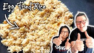 How Chinese chefs cook Egg Fried Rice (Video 2.0)  Mum and Son professional chefs cook!