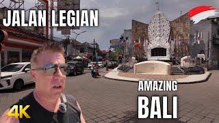 Kuta Bali in 4K: Walking Tour of Legian Road’s Lively Atmosphere