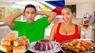 Trying FILIPINO DESSERTS for the FIRST TIME!