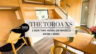 Ruru Tiny Homes: The Toroa XS - 8X3m - Two Bedroom Tiny Home on Wheels