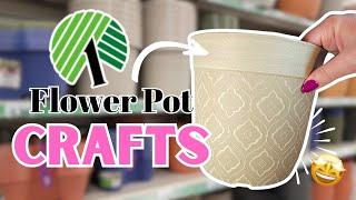 DIY Crafts and Hacks Using Dollar Tree Flower Pots!  Refresh Your Home Decor on a Budget!