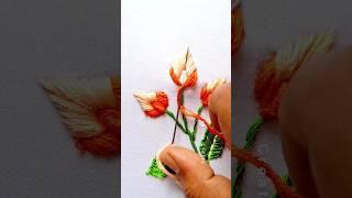 Beautiful flower embroidery tips #shorts #trending #viral #new #foryou #video #ytshorts #trend
