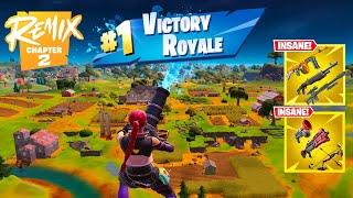 118 Kill Solo Vs Squads Wins Gameplay Full Game (Fortnite Chapter 2 Remix Ps4 Controller)