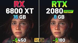 RX 6800 XT vs RTX 2080 SUPER - Test in 12 Games in 2024