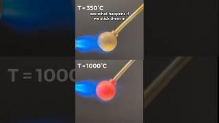 Hot Ball vs. Glowing Hot Metal Ball  #experiment #science