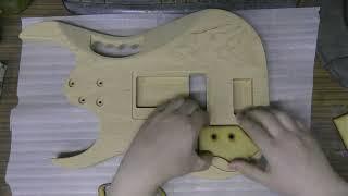 Making  Ibanez Jem FLO II front wiring style with Fernandez Sustainer system