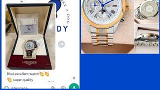 customer unboxing longiness master collection watch buy from mfbuddy| mfbuddy watch review