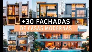 +30 FACHADAS MODERNAS de CASAS PEQUEÑAS - FACHADAS BONITAS y sencillas