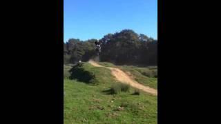 BN27 pit bike track George smashing double