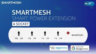 SMARTMESH 4 Socket Smart Extension Powered by Jio IoT with Energy Monitoring