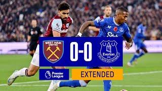 EXTENDED HIGHLIGHTS: WEST HAM 0-0 EVERTON