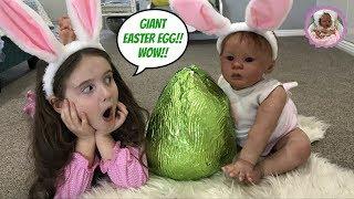 GIANT EASTER EGG HIDDEN SURPRISE! EPIC EASTER EGG HUNT WITH OUR REBORNS! (EASTER 2018)